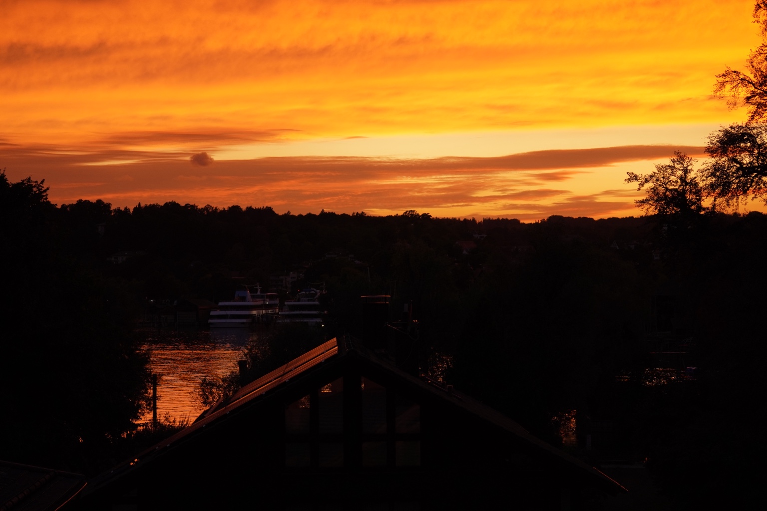 Abendrot am See